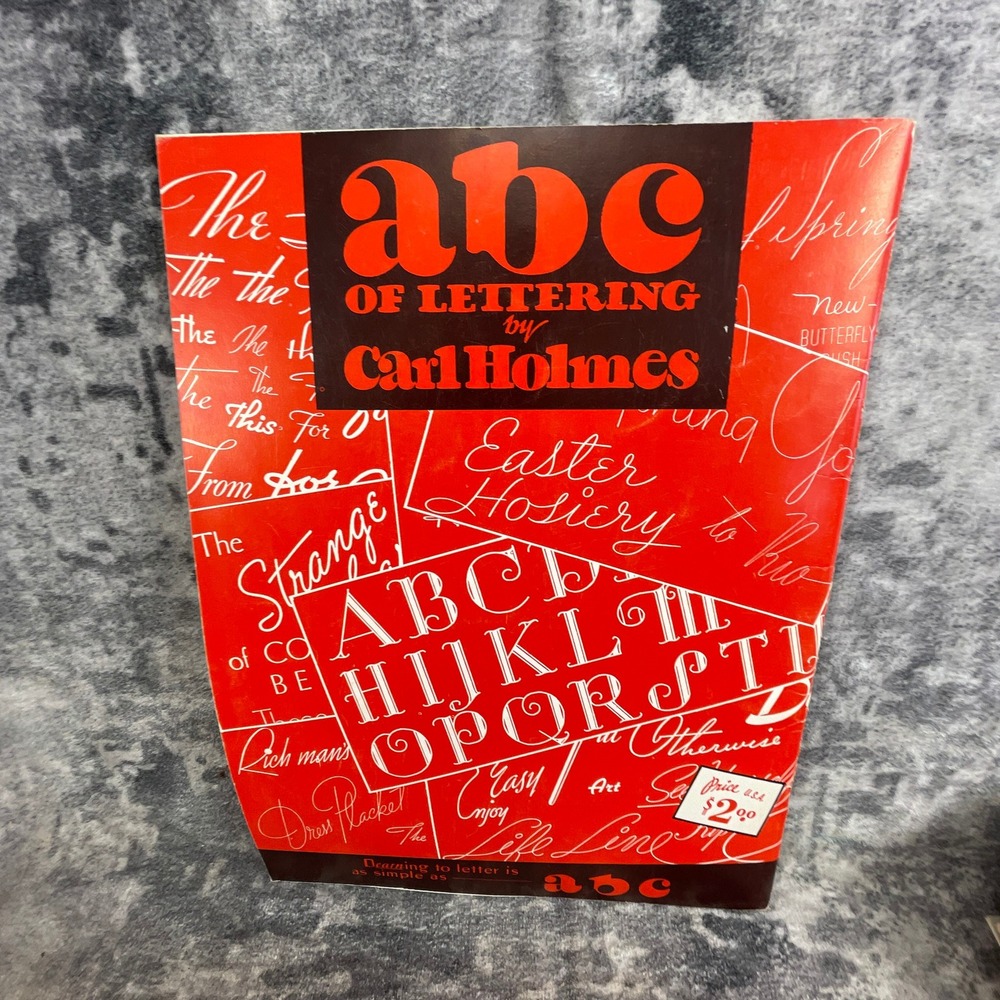 ABC of Lettering Carl Holmes Softcover Art Instructional Book Calligraphy